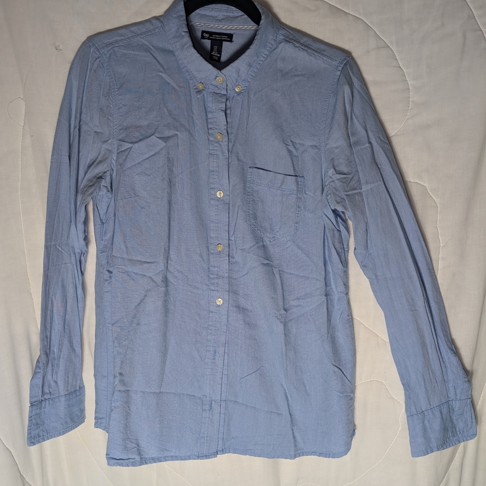GAP Blue Casual Button Down Shirt